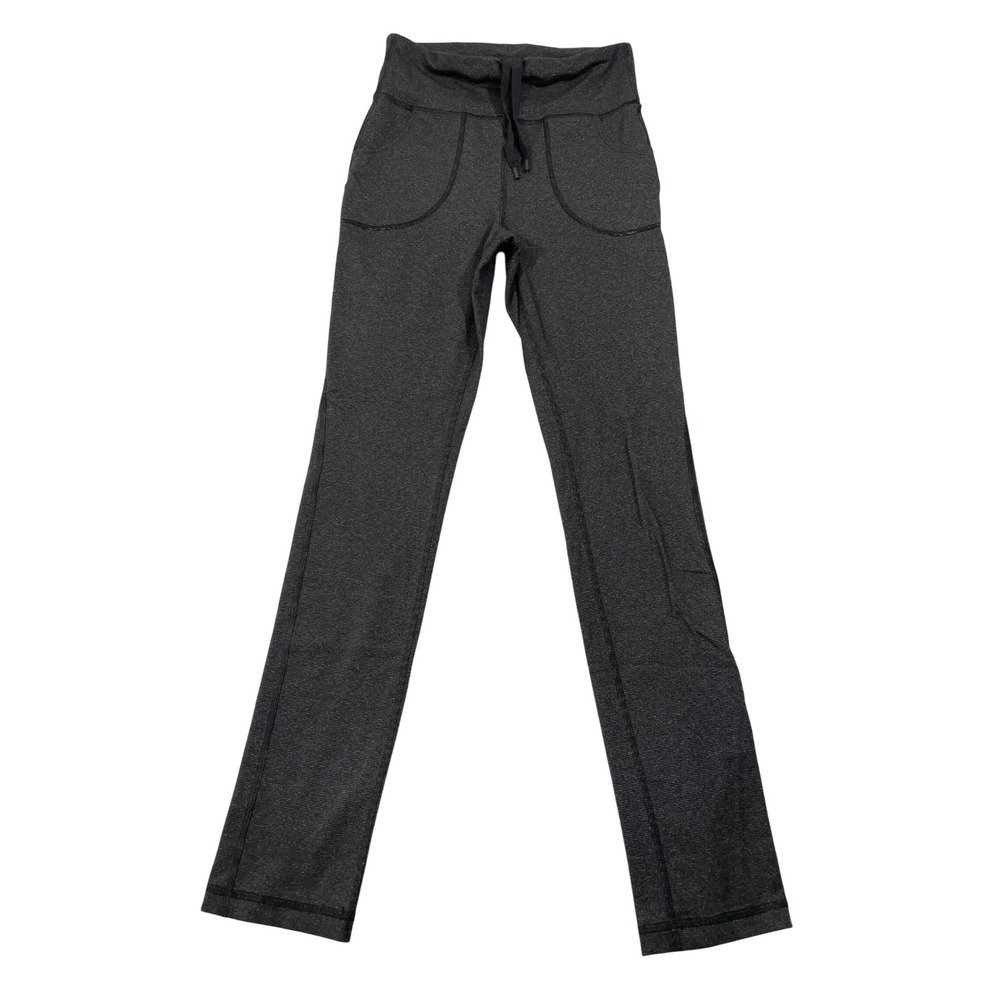 Lululemon Athletica Women's Skinny Will Pant Charcoal Gray Black Size 6